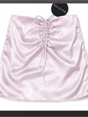 Lavender Satin mini skirt by White Fox
